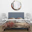 Ensemble d'édredon paysage 4 pièces - Ensemble de literie et coussin décoratif Red Farmhouse Rustic Elegance I-131382815
