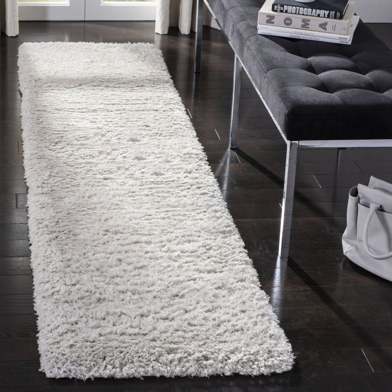 Madrid Shag 200 Performance Solid Color Rug, Runner 2' x 8'