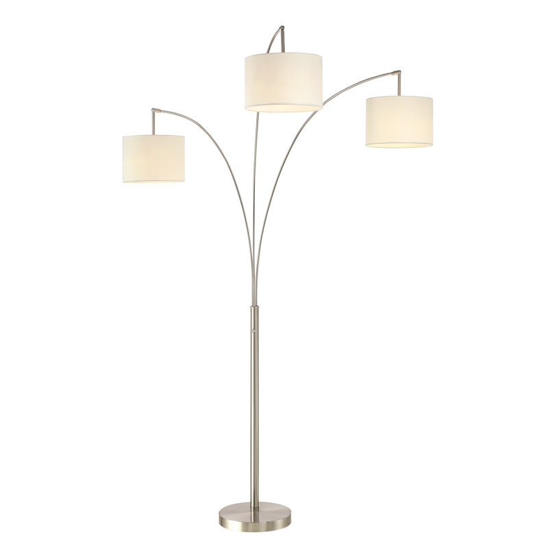Lumiere 80'' Tree Floor Lamp, Brushed Steel