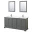 Ensemble de meuble-lavabo double 72 "avec miroir Deborah-51712406-61133003-98282542