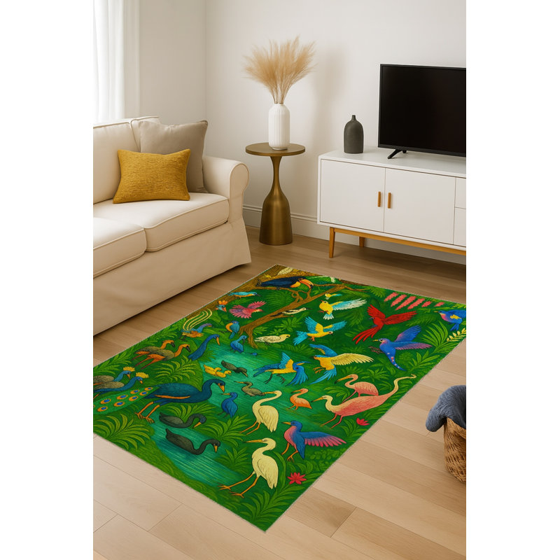 Tapis vert Mosso, 2'6" x 9'10"