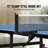 Ping Pong Table, 10 Minute Easy Assembly, 12mm Tabletops, Professional Table Tennis Game, Indoor MDF Portable Table Tennis Table, Foldable Ping Pong Table with Quick Clamp Net and Lockable Wheel