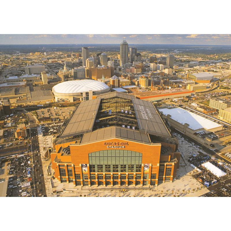 Colts d'Indianapolis, Lucas Oil Stadium, Indiana, H 17 po x l 24 po