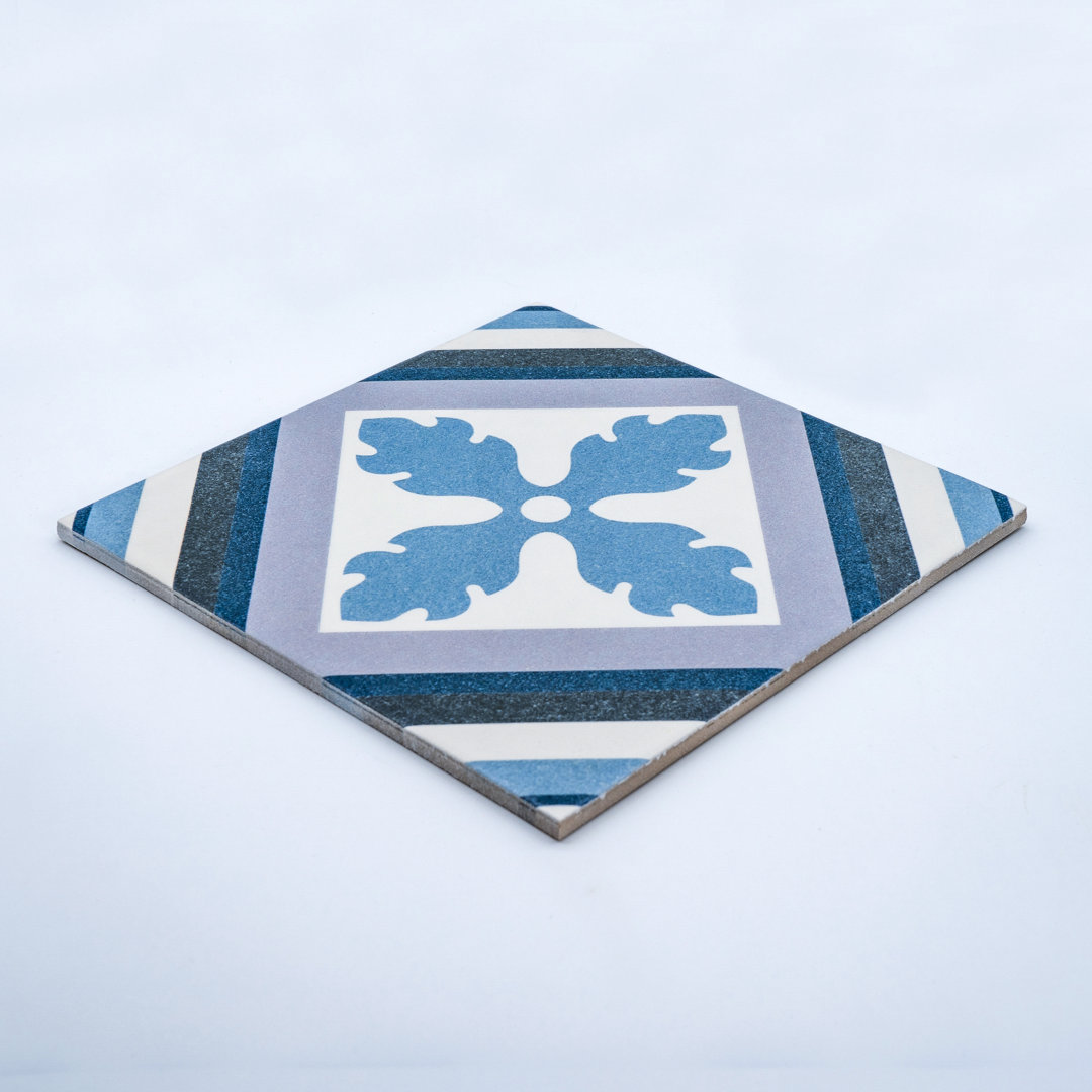 Avila 10" x 10" Ceramic Singular Tile Moroccan Mosaic