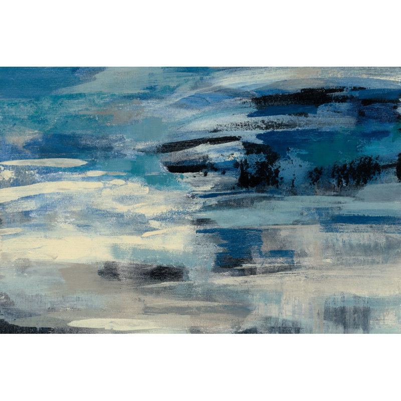 Indigo Wave Crop by Silvia Vassileva - Wrapped Canvas Art Prints, 46cm H x 30cm W x 3.8cm D