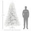Arbre de Noël artificiel avec 1346 pointes de branches, base en acier pour la maison et le bureau-1376614329
