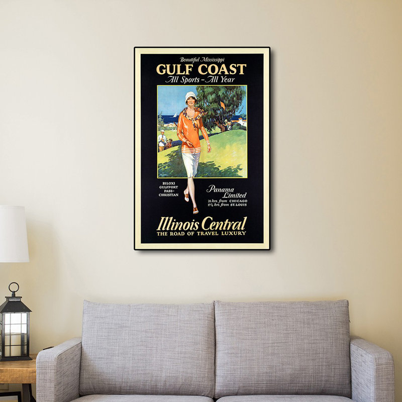Golfe de Golfe, impression murale rétro sans cadre 1932