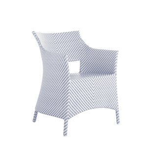Fauteuil d'extérieur en résine tressée Bari N-Dura