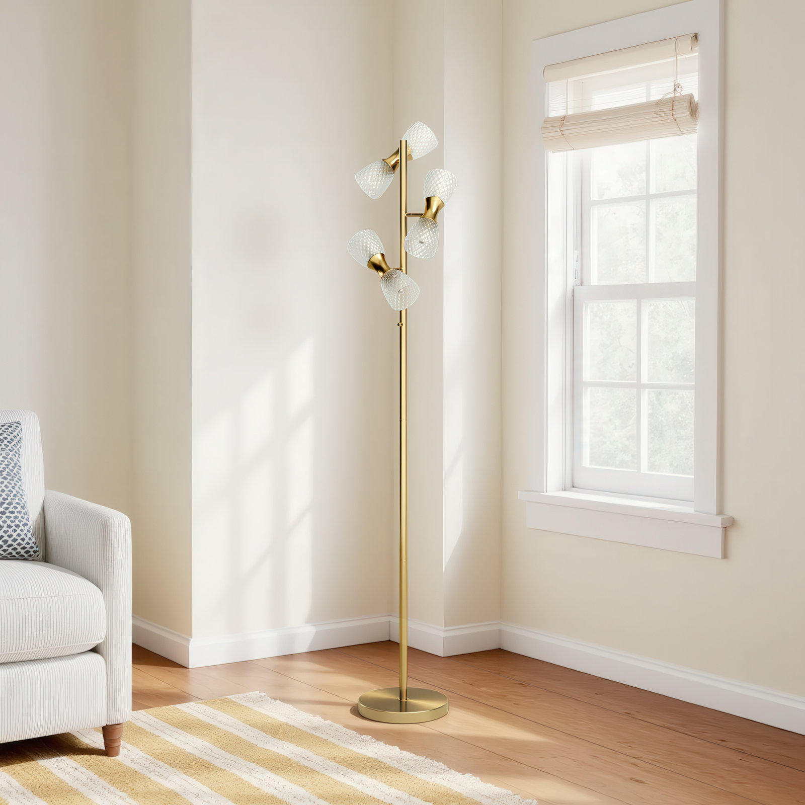 64.75'' Dimmable Floor Lamp