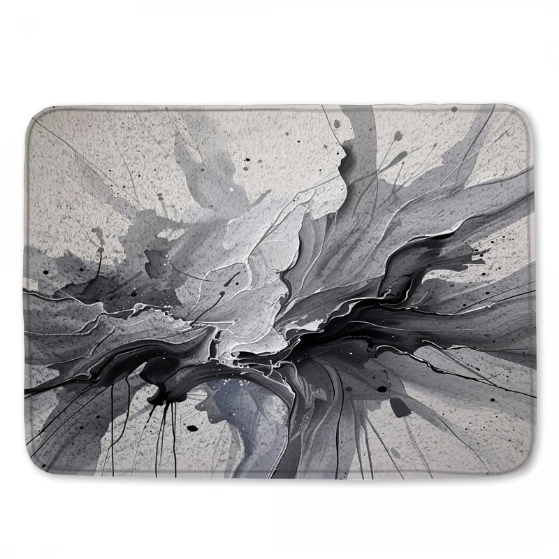 Tapis de bain abstrait, 24in W x 17in L