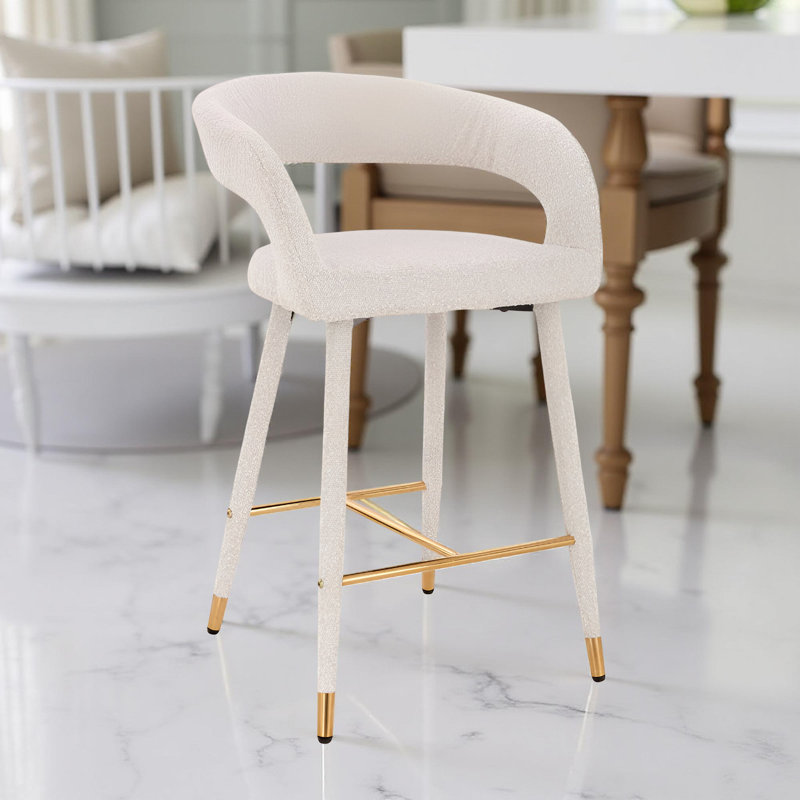 Tabouret Darius, Blanc