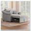 Fauteuil convertible Chenille 3 en 1 avec dossier réglable-1756837940