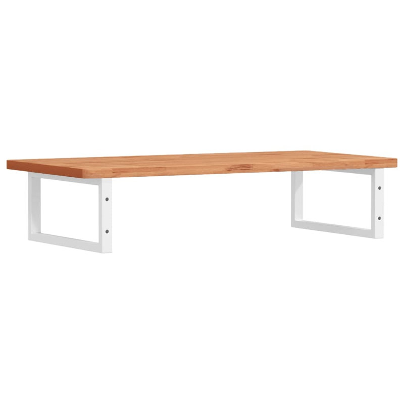 Brecklynn 100cm Solid Wood Bathroom Vanity Top, Beech/White