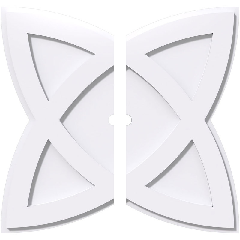 Médaillon de plafond contemporain en PVC de qualité architecturale Cosmo, H 1 po x l 20 po x P 20 po