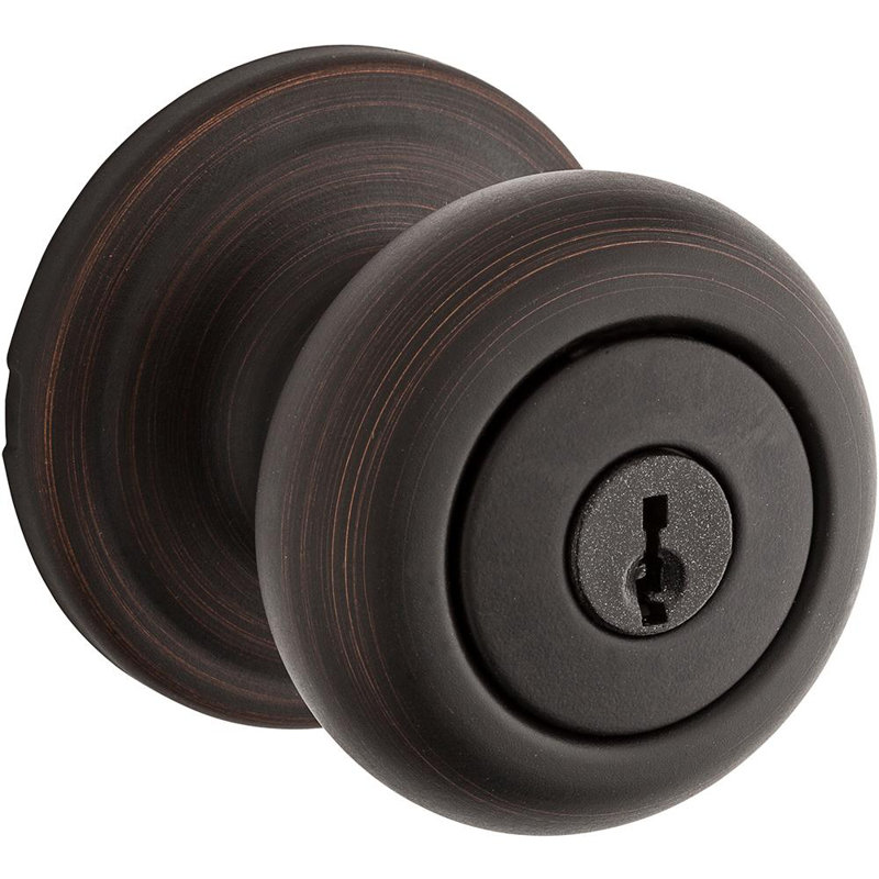 Hancock Keyed Door Knob, Venetian Bronze