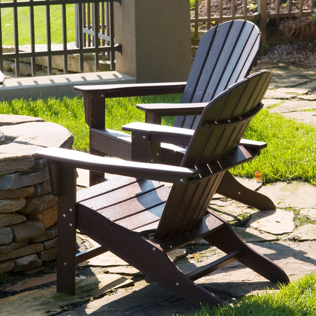 POLYWOOD® South Beach Adirondack Chair, Mahogany