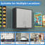 Metal Wall-Mounted Tool Storage Cabinet with Locking Door and 1 Shelf  for Garage Warehouse,Office,Assembly Required