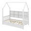 Lit House avec lit gigogne, lit pour enfant avec tablette