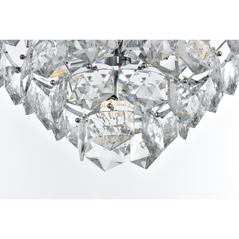 Lustre 20 pouces Cinda, Chrome chrome