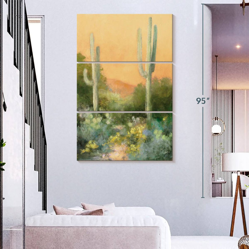 Harnek Orange Sunrise Desert I, 74" H x 48" W