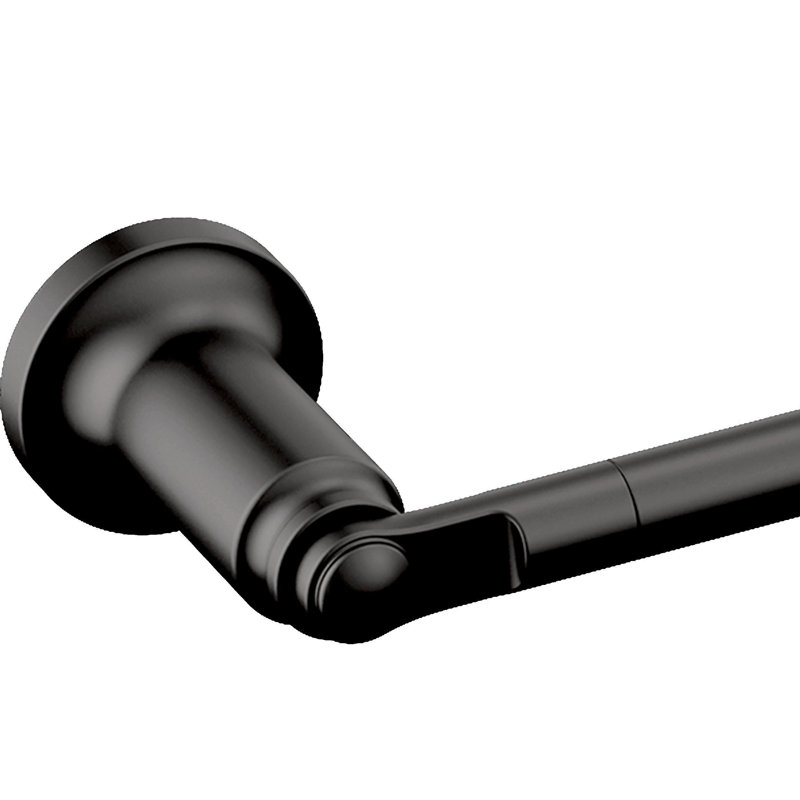 Barre à serviettes murale noire matte de 24 po Delta Saylor, Noir mat