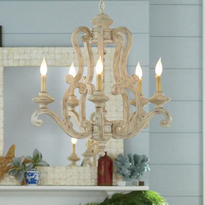 Lustre 5 lumières façon bougie