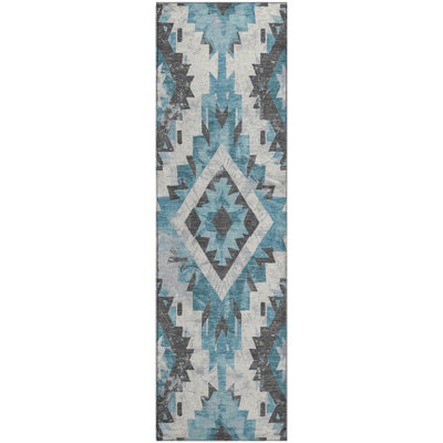 Premium Machine Washable Medena AMF1878 Aztec Rug