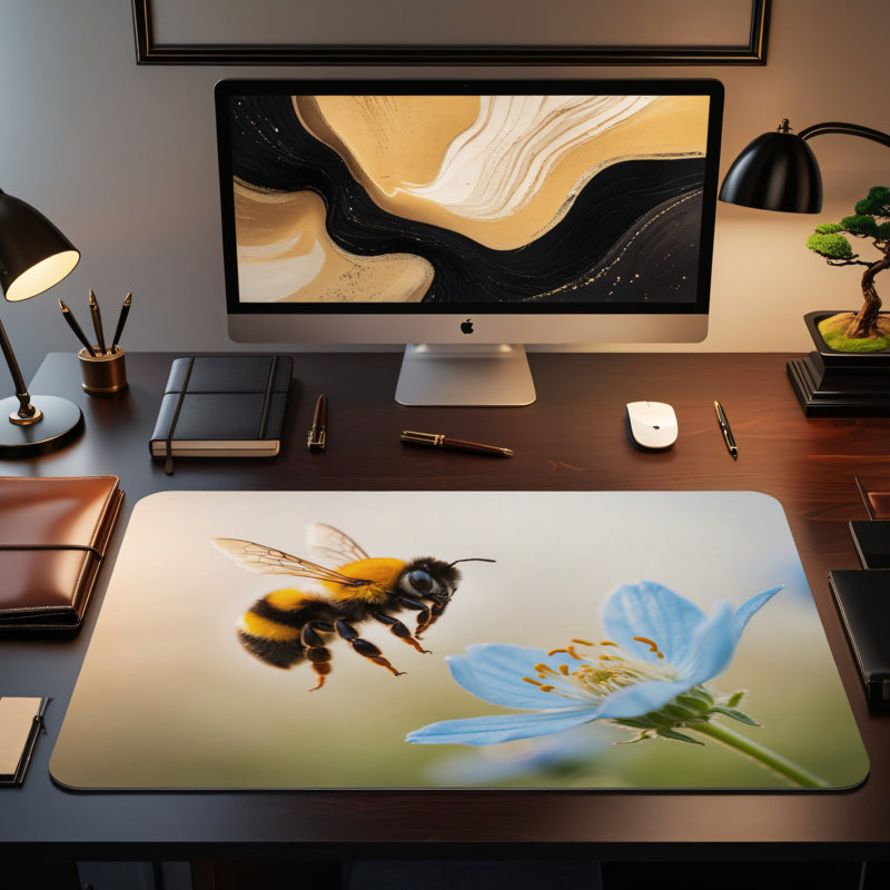Polyester Desk Pad, 14.4x12.1