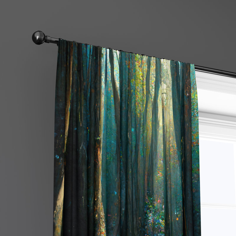 Semi Sheer Curtain Pair, 20" W x 52" L