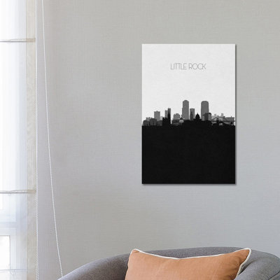 Little Rock, Arkansas City Skyline by Ayse Deniz Akerman - Wrapped Canvas Gallery-Wrapped Canvas Giclée