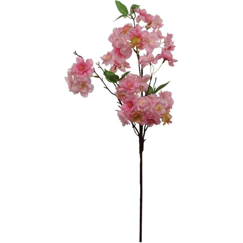 Fleur de cerisier artificiel 25 pouces rose - tige florale réaliste pour la maison et la décoration d'événement