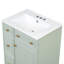 Armoire de meuble-lavabo 24 po avec lavabo en céramique, 2 tiroirs, 1 porte-125514687