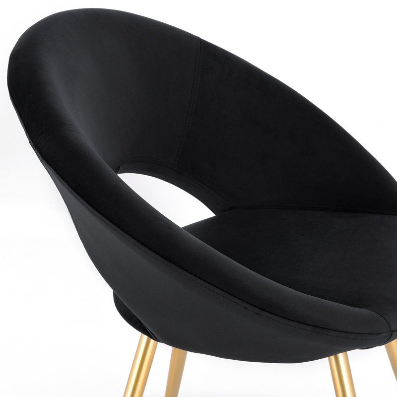 Catoosa Upholstered Dining Chair, Black