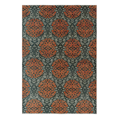 One-of-a-Kind 6'7”x9'3” 1950s Wool Area Rug