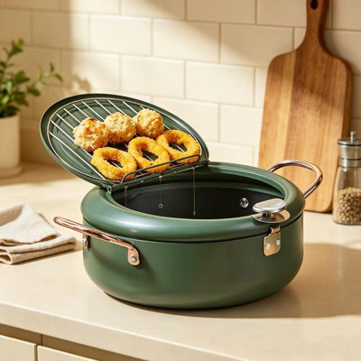 Marmite à friture CYRDER, 4,3 L / 28 cm (11 po), de type tempura japonaise
