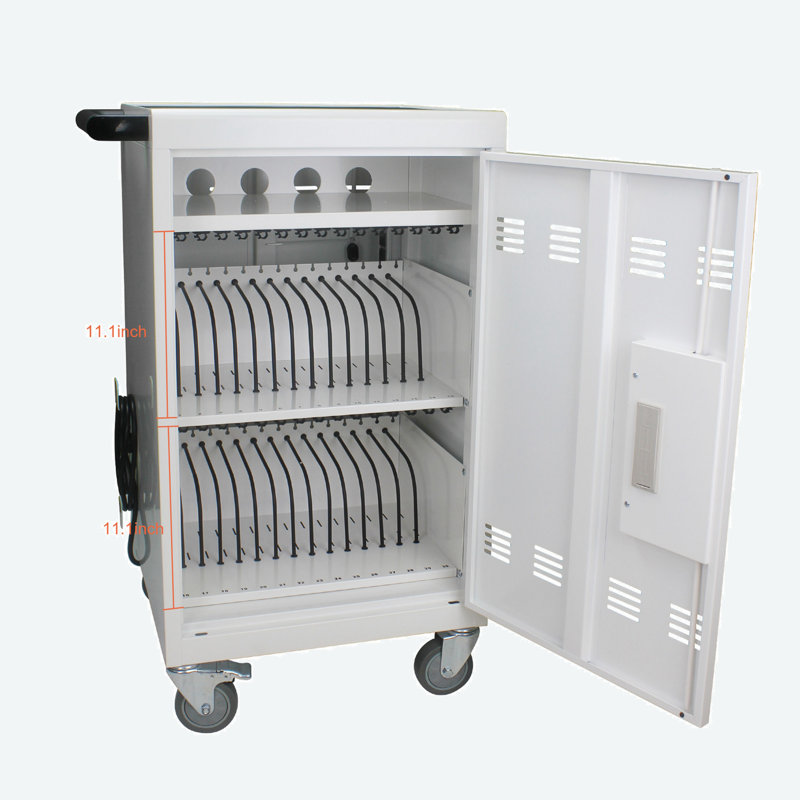20.86'' Wide Mobile Steel File Cabinet, Antique White