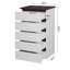 Commode de chambre à coucher moderne avec beaucoup de rangement et un design élégant, parfait pour organiser vos biens.
