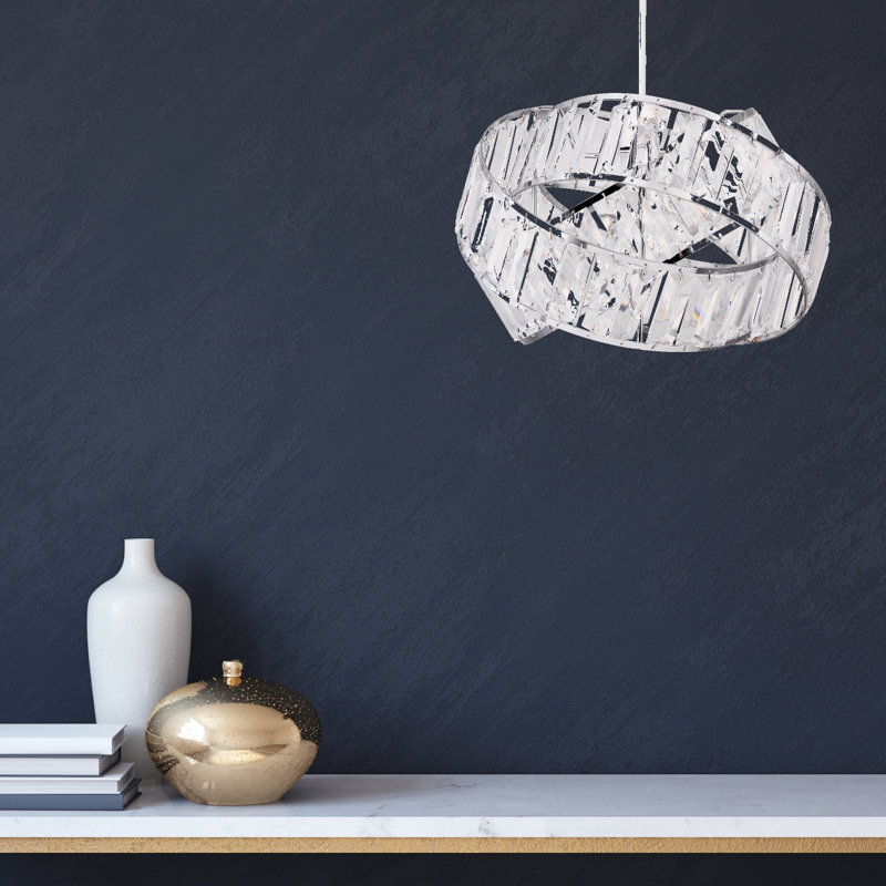 19.5cm H Plastic Novelty Pendant Shade ( Uno ) in Transparent