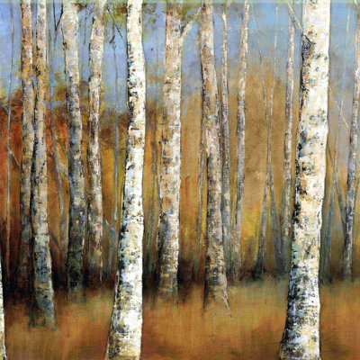 Happy Birch Trees 2 - peinture sur toile tendue