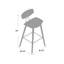 Tabouret de bar et de comptoir Bilgin Payton-709970041-709970040-709970018