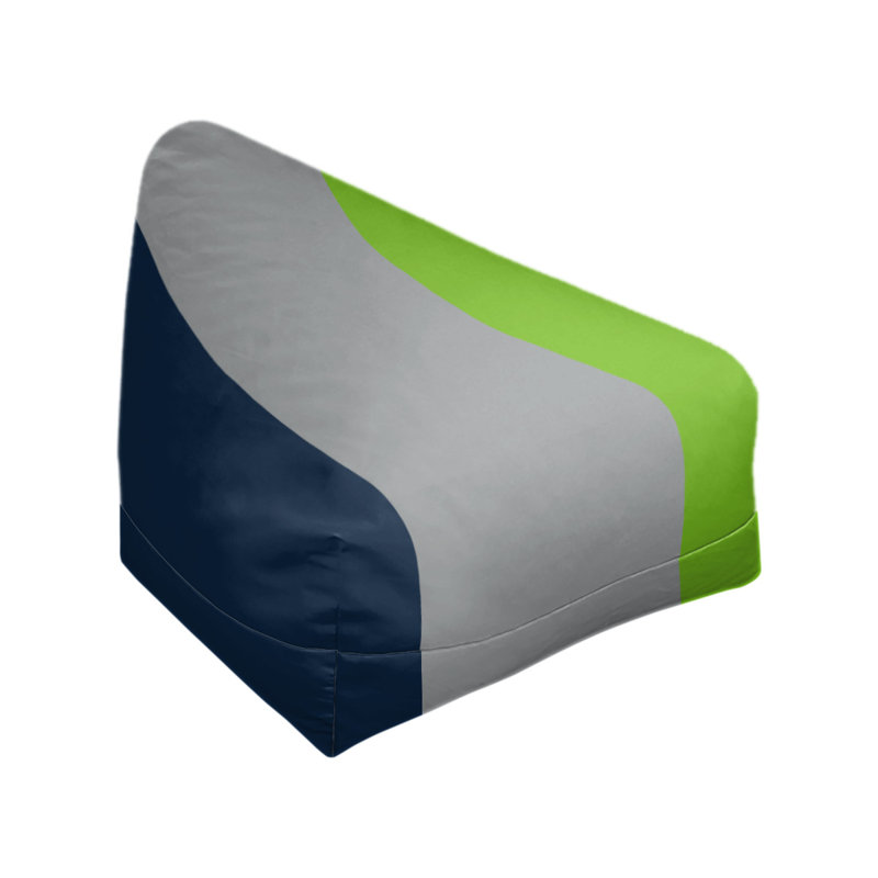 Fauteuil à billes Washington, 27 po x 27 po x 30 po, Midnight Blue/Moonlight Grey/Aurora Green