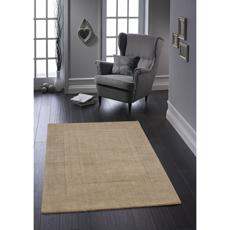 Hallberg Solid Colour Hand Woven Area Rug, Rectangle 120 x 170cm