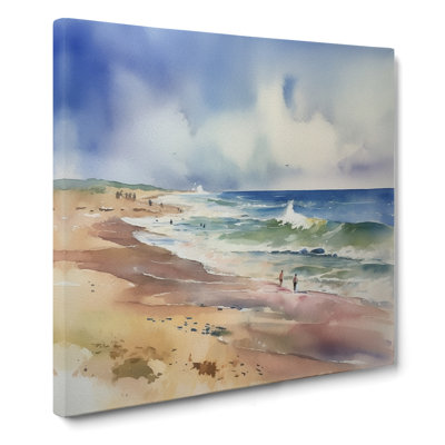 Beach Watercolour No.6 - No Frame Print