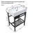 24" Freestanding Single Bathroom Vanity with Sink