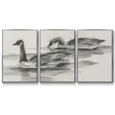 Étude d'oies II 3 pièces