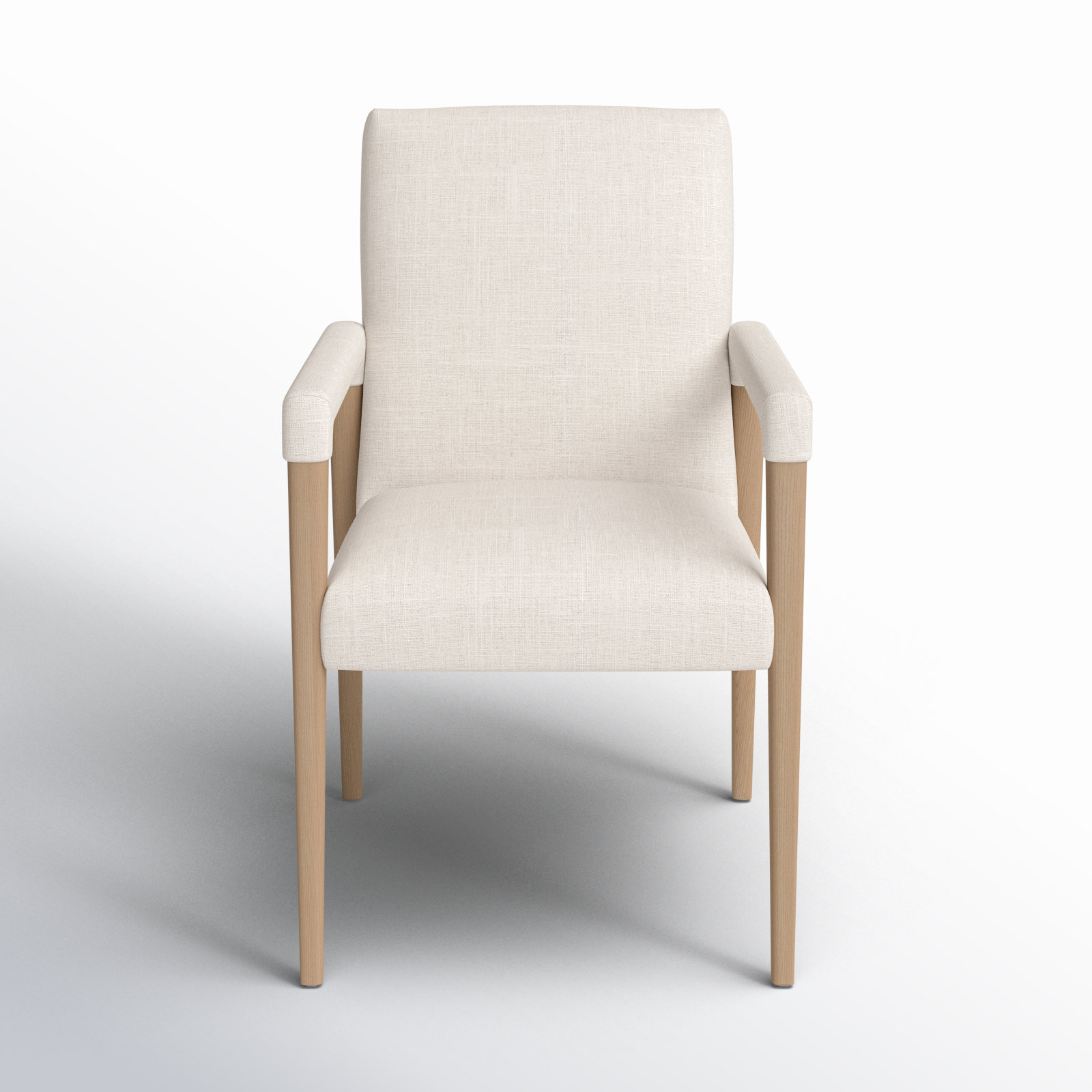 Visalia Linen Dining Chair, Cream