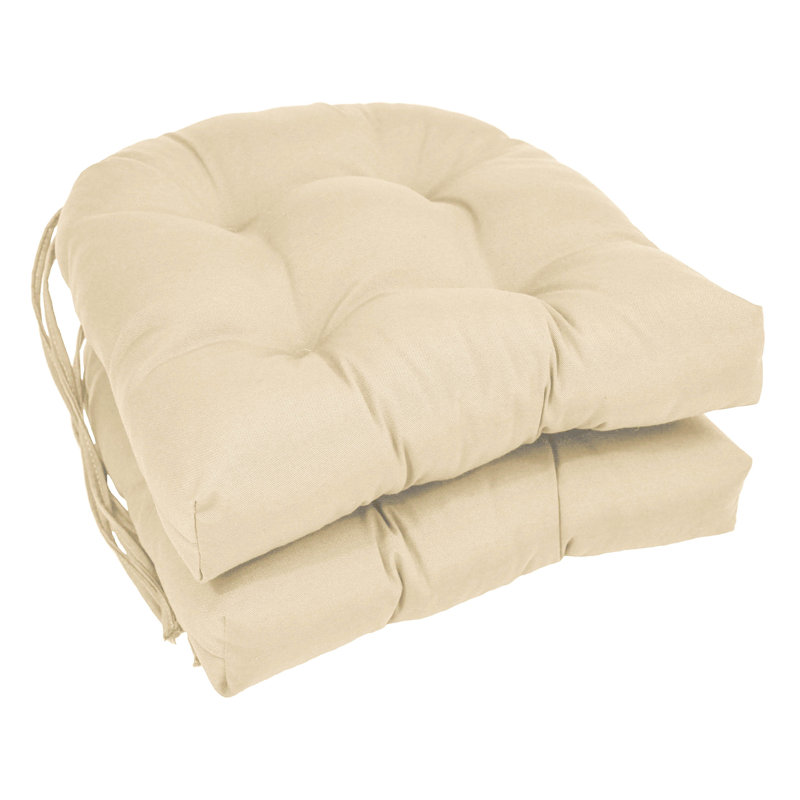 16-inch Indoor Dining Chair Cushion, Natural