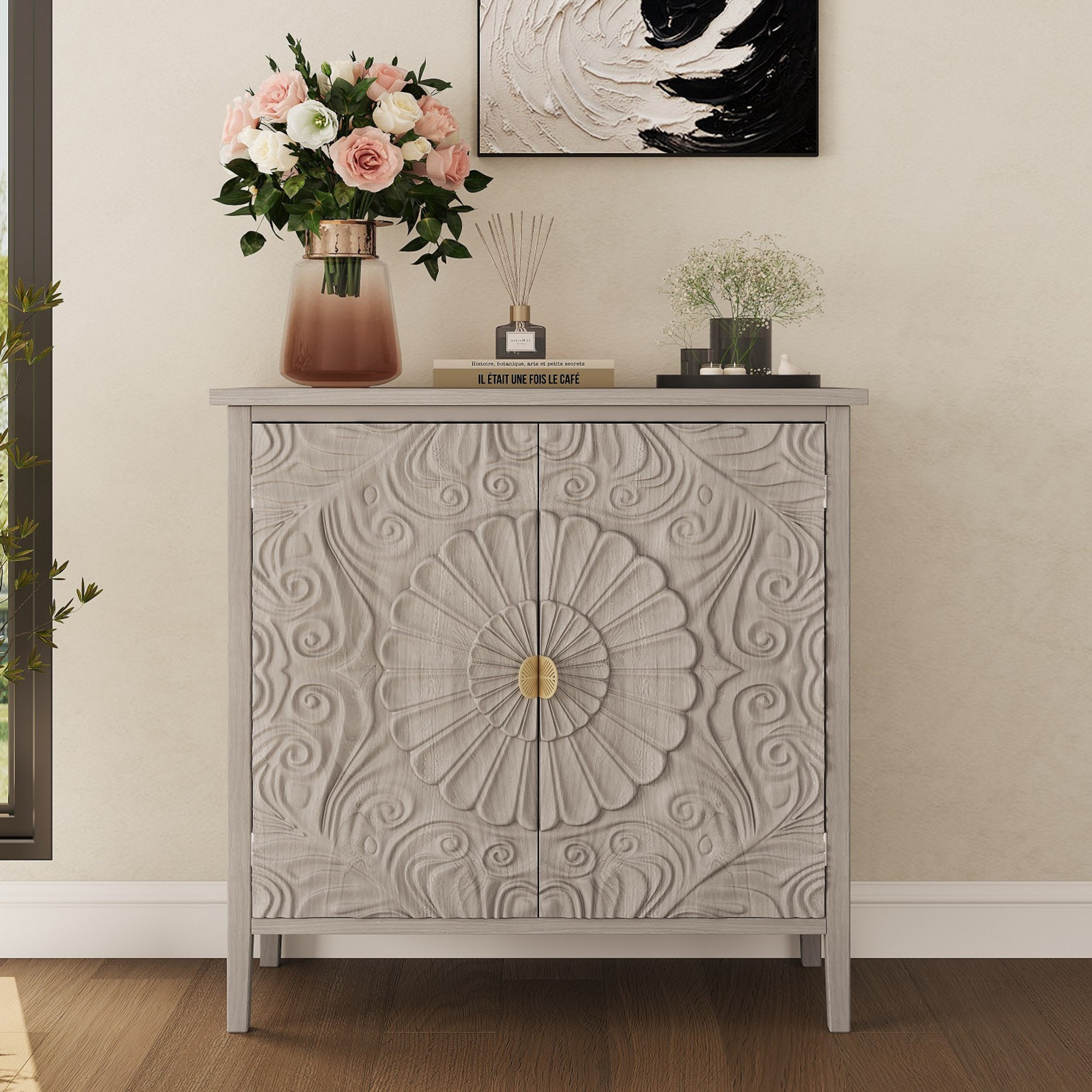 Bungalow Rose Nikholas 2 Door Accent Cabinet | Wayfair