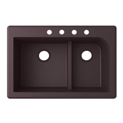 33'' L Double Bowl Quartz Kitchen Sink