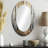 Birch Tree Forest Wonderland III - Large Oval Wall Mirror On Metal-338922827